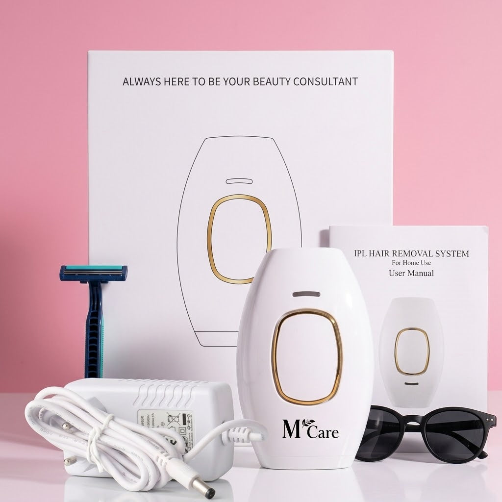 M Care Permanent IPL Laser Hair Removal Handset – Painless at Home Use